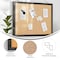 Flash Furniture Juno Rustic Wall Mount Linen Board w/Wood Push Pins, 20x30, Black HGWA-LINEN-20X30-BLK-GG - alternate 7